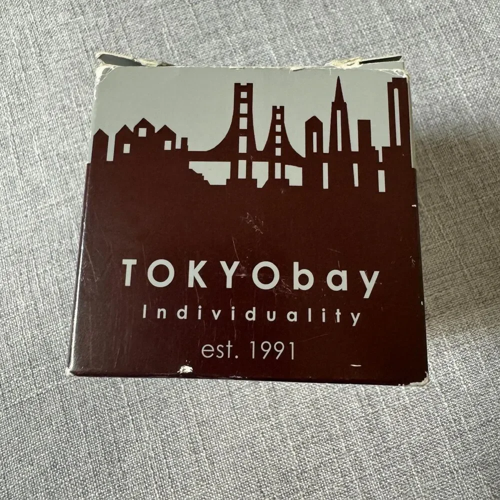NWT Tokyo Bay Leather Mens Watch Analog Wrist Classic Minimalist Silver Black